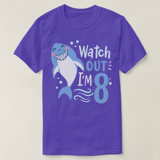 8誕生日im 8シャーク tシャツ (デザイン正面)