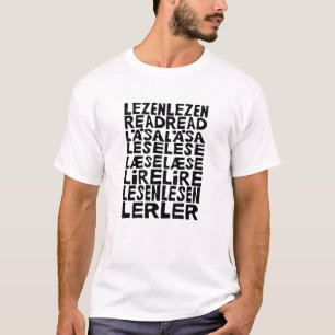 8読言語でLinoプリントTシャツ Tシャツ