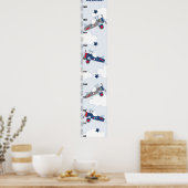 8飛んでいるx 44の航空機保の成長グラフ! ポスター (キッチン)