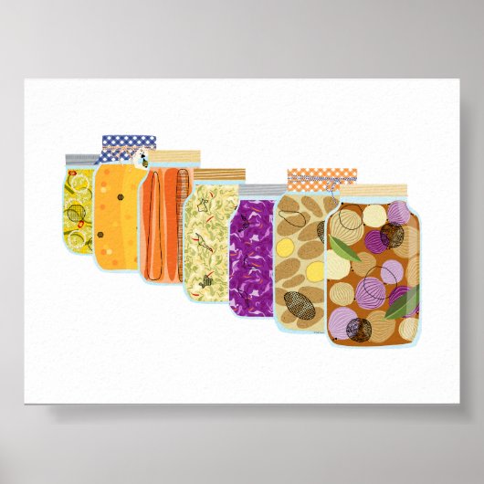 #8食品缶詰ジャース ポスター (正面)