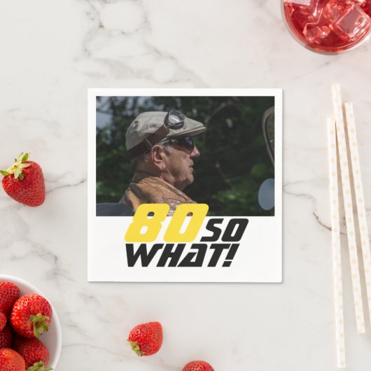 80おもしろいだから何引用文80誕生日 スタンダードカクテルナプキン (インサイチュ)