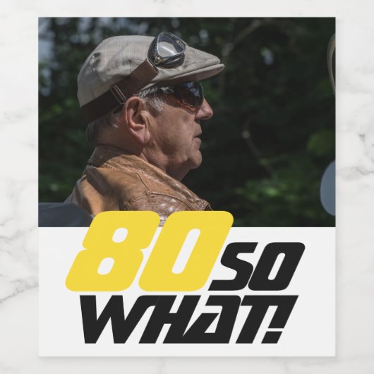 80おもしろいだから何引用文80誕生日 ワインラベル (シングルラベル)