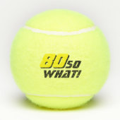 80おもしろいだから何感動的引用文80誕生日 テニスボール (裏面)