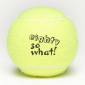 80おもしろいだから80感動的誕生日 テニスボール (正面)