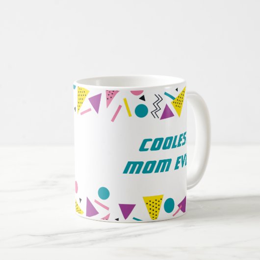 80おもしろい代スラングの母の日 コーヒーマグカップ (正面右)