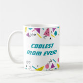 80おもしろい代スラングの母の日  コーヒーマグカップ (左)