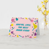 80おもしろい代スラングマザーズ·デイ·カード カード (黄色い花)