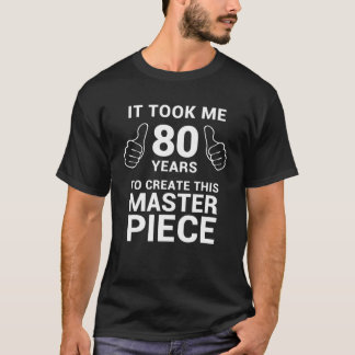 80おもしろい年前のジョーク80th誕生日GagギフトIDE Tシャツ