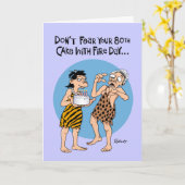 80おもしろい番目の誕生日カー男性へド カード (黄色い花)