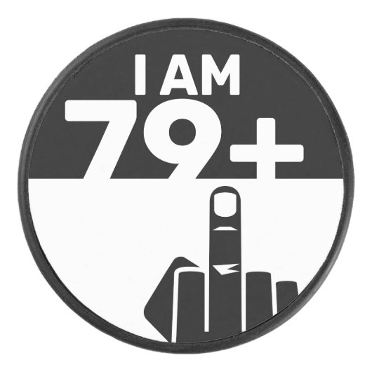 80おもしろい番目の誕生日ギフト, 79 Plus one アイスホッケーパック (正面)