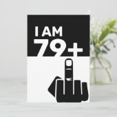 80おもしろい番目の誕生日ギフト, 79 Plus one 招待状 (スタンド正面)