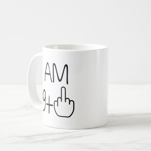 80おもしろい番誕生日コーヒーマグ コーヒーマグカップ (正面左)