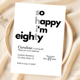 80おもしろい誕生日おもしろいフヌア笑わされる 招待状