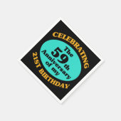 80おもしろい誕生日ギャグギフト スタンダードカクテルナプキン (角)