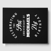 80おもしろい誕生日パーソナライズされた ゲストブック (正面)