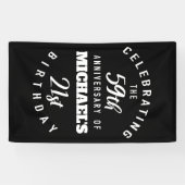 80おもしろい誕生日パーソナライズされた 横断幕 (横)