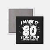 80おもしろい誕生日引用文皮肉80歳 マグネット (正面/裏面)
