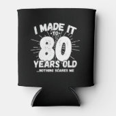 80おもしろい誕生日引用文皮肉80歳 缶クーラー (正面)