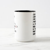 80おもしろい誕生日老笑わされる老ジョークカスタム ツートーンマグカップ (中央)