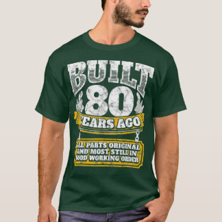 80おもしろい誕生日BDayギフトことわざ年齢80年 Tシャツ