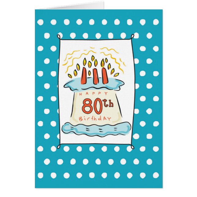 80お誕生日ケーキ (正面)