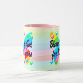 80かわいらし番目の誕生日恵みMUG マグカップ (中央)