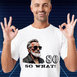 80だからおもしろい何ことわざ80番目の誕生日クール人 Tシャツ<br><div class="desc">80だからおもしろい何ことわざ80誕生日男クールTシャツ。私おもしろいは80だから何のフォントと黒モダン色で。サングラスを着クールた祖父の画像。ユーモアのセンスのある男のための完璧な贈り物。</div>