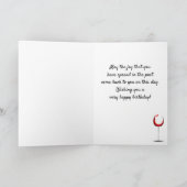 80だからおもしろい何タイポグラフィブラック80誕生日 カード (内部)