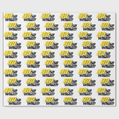 80だからおもしろい何タイポグラフィ80モダン誕生日 ラッピングペーパー (フラット)