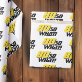 80だからおもしろい何タイポグラフィ80モダン誕生日 ラッピングペーパー