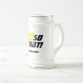 80だからおもしろい何引用文モダン80番目誕生日 ビールジョッキ (正面右)