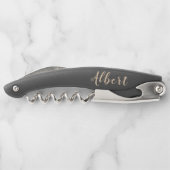 80だからおもしろい何引用文80パーソナライズされた番目の誕生日 ソムリエナイフ (裏面)