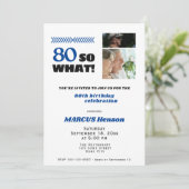 80だから何おもしろいマイルストーン80誕生日 招待状 (スタンド正面)