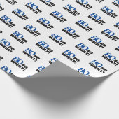 80だから何おもしろい引用文タイポグラフィ80番目誕生日 ラッピングペーパー (角)