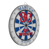 80だから何おもしろい引用文80th誕生日ダーツボード ダーツボード (正面左)