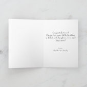 80だから何おもしろい抽象芸術グリーン80誕生日 カード (内部)