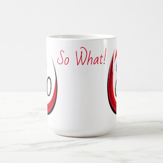 80だから何ワイングラス感動的80歳の誕生日 モーフィングマグカップ (中央)