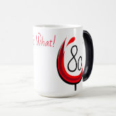 80だから何ワイングラス感動的80歳の誕生日 モーフィングマグカップ (正面右)