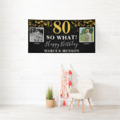 80だから写真80th誕生日パーティーの後に 横断幕 (インサイチュ)