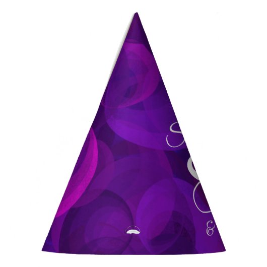 80とアメージングエレガントパープル誕生日 パーティーハット (左)