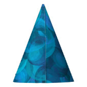 80とアメージングエレガント海ブルー誕生日 パーティーハット (裏面)