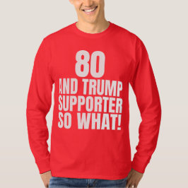 80とトランプのサポーターは何おもしろいトランプ Tシャツ