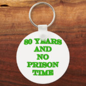 80と刑務所の時間なし キーホルダー (正面)