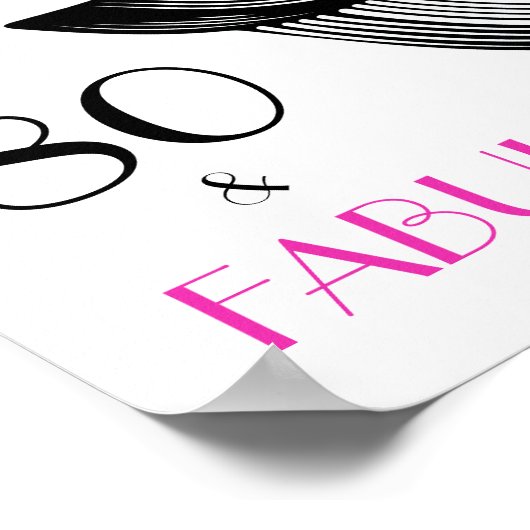 80と素晴らしいエレガントアールデコポスター ポスター (角)