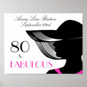 80と素晴らしいエレガントアールデコポスター ポスター (正面)