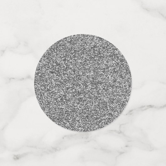 80と素晴らしいシルバーグリッターフォト誕生日 コンフェッティ (スモール正面)