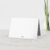 80と素晴らしいシルバーグリッター2フォト誕生日 カード (裏面)