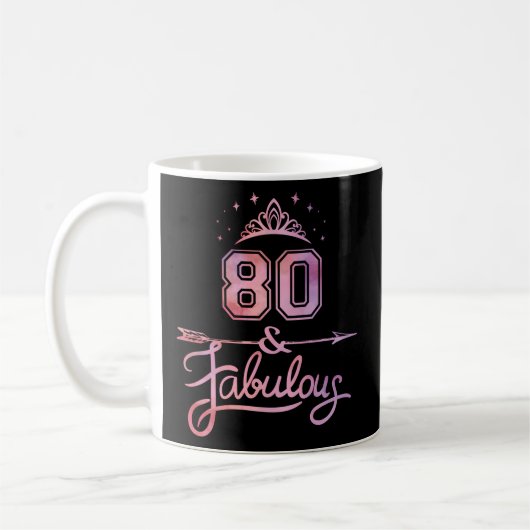 80と素晴らしい幸せ80th コーヒーマグカップ (左)