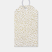 80と素晴らしい金ゴールドグリッター写真80誕生日 ギフトタグ (裏面)