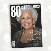 80と素晴らしい雑誌カバー80誕生日 招待状